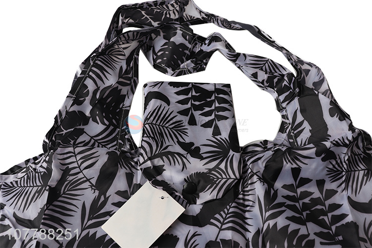 Wholesale eco-friendly shopping folding black Shopper bag