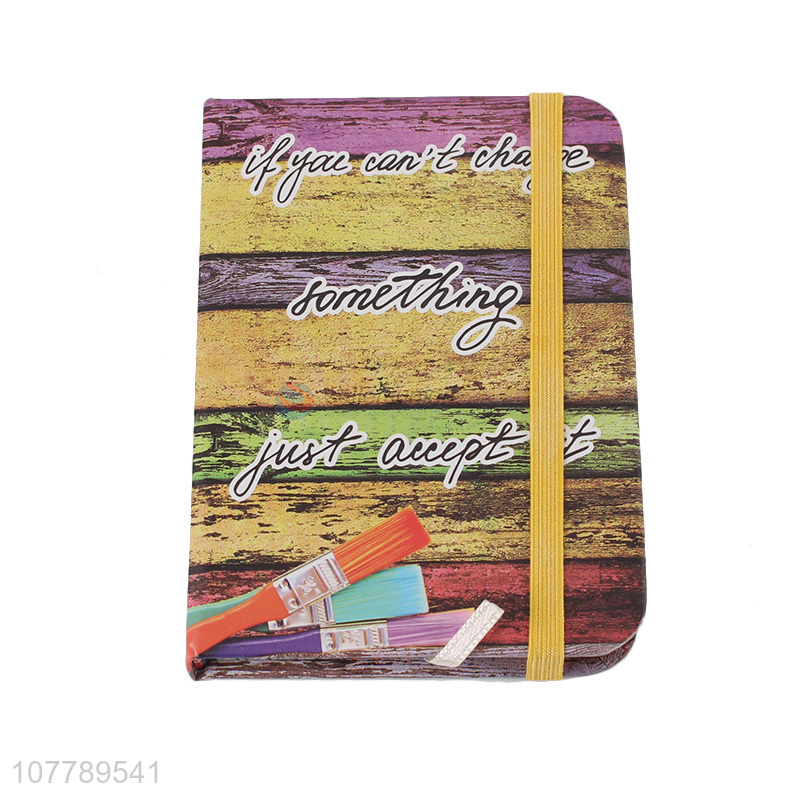 Retro design doodle wood grain notebook student notebook