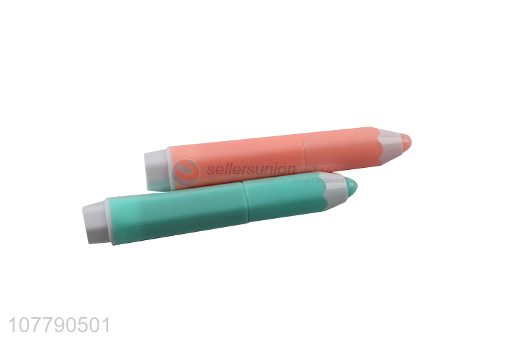 Wholesale 6 colors cryon shape highlighter pen school stationery