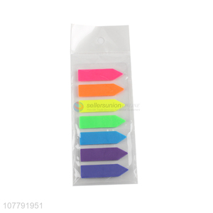 Promotional colorful die-cut index bookmark sticky notes student supplies