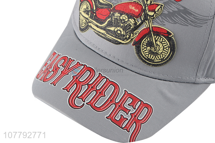 Cool Design Motorcycles Pattern Cotton Baseball Hat Casual Baseball Cap