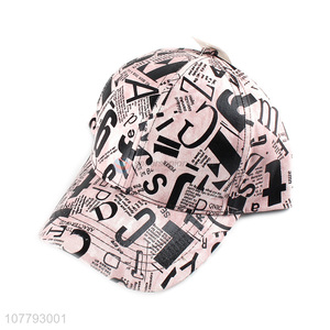 Fashion Tie-Dyed English Letters Baseball Hat Casual Sunhat