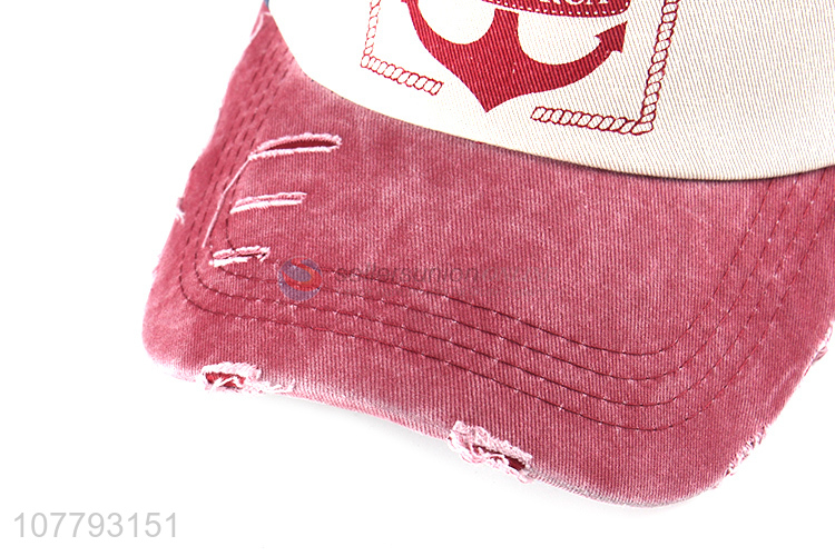 Newest Cotton Washed Printed Baseball Caps Fashion Unisex Hats