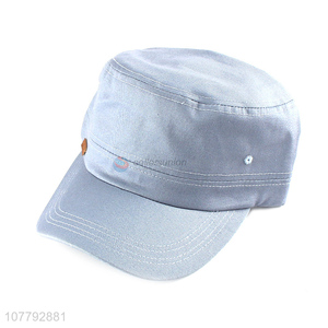 Custom Flat Top Hat Military Caps Fashion Men Hat Cotton Hat