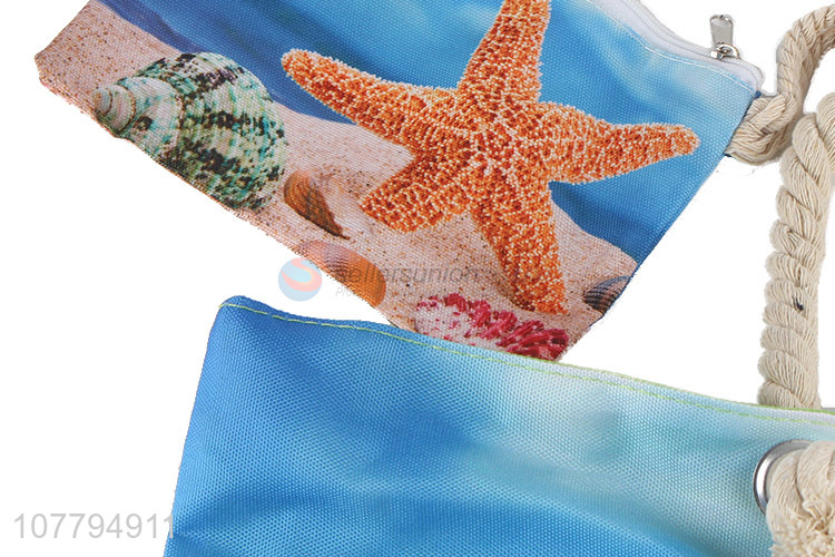 Best Sale Fashion Printing Beach Bag Colorful Tote Bag