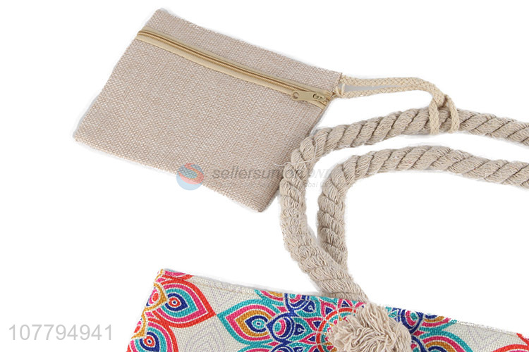 Good Quality Tote Bag Beach Bag With Little Coin Purse