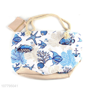 Latest Ladies Tote Bag Portable Beach Bag With Coin Purse