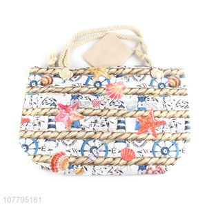 Fashion Style Portable Tote Bag Beach Bag With Coin Purse