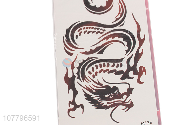 New design eco-friendly dragon body tattoo sticker