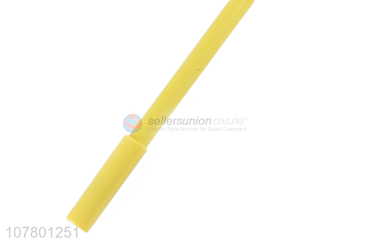 High quality yellow cartoon gel pen office signature pen