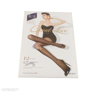 Fashion Flesh-Colored <em>Leggings</em> Jacquard Pantyhose