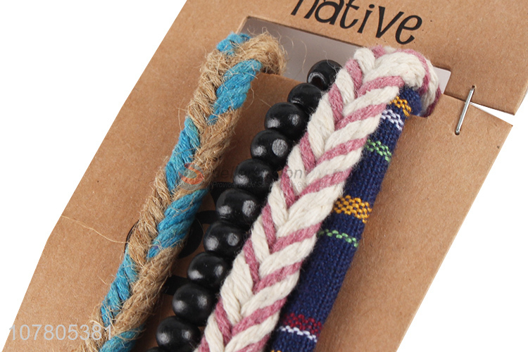 Factory wholesale nylon braided bracelet ladies hand ornament