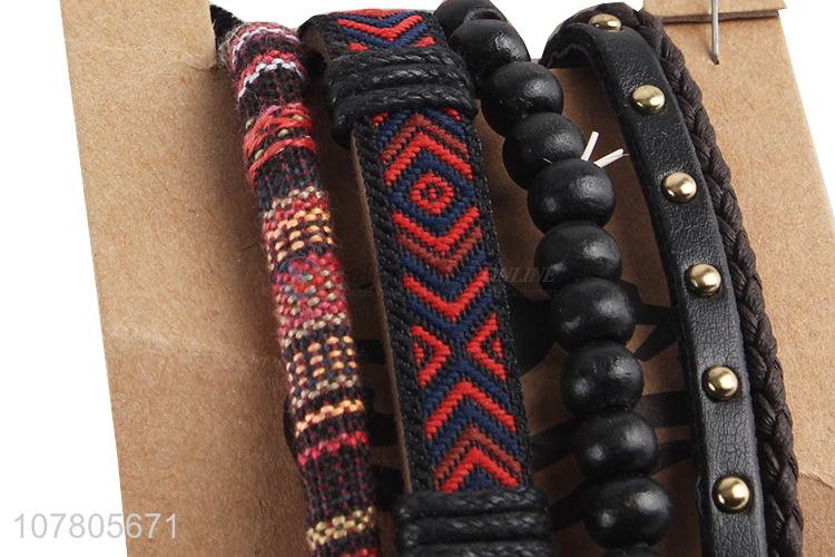 Classic fashion style ladies hand-woven bracelet