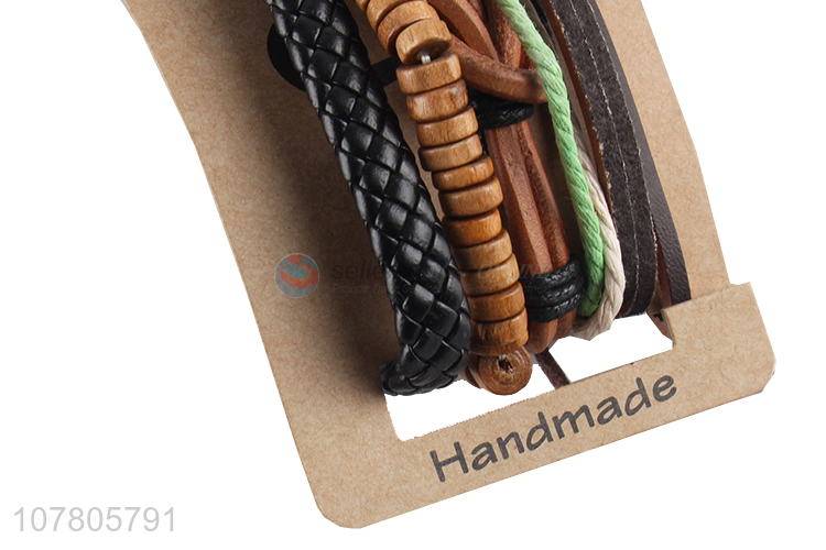 Popular fashion nylon handmade braided bracelet