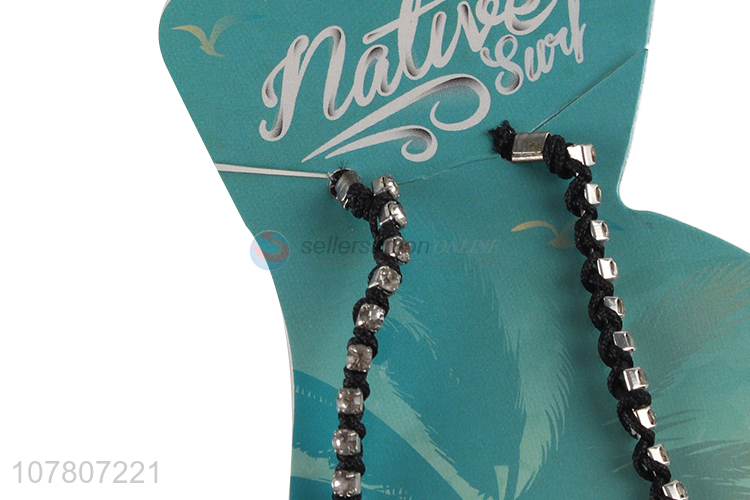 Simple design ladies anklet handmade beaded anklet