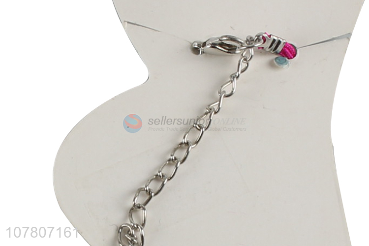 Low price wholesale hand-woven beaded ladies anklet