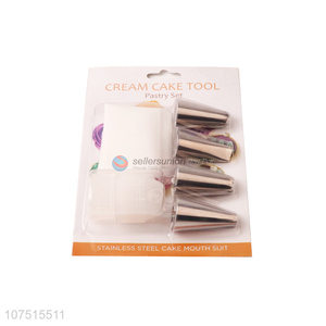 Custom Plastic Pastry Bag &Nozzle Cake Decorative Tool Set