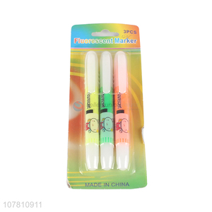 Most popular 3 colors office school fluorescent <em>marking</em> <em>pen</em>