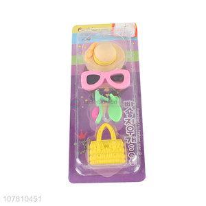 Hot products fashion erasers 3d pencil erasers for girls