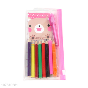 Factory supply stationery set wooden colored pencil set for children