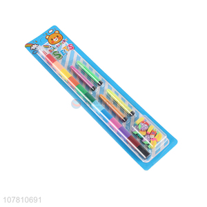 China supplier kids stationery set water color pen and eraser set