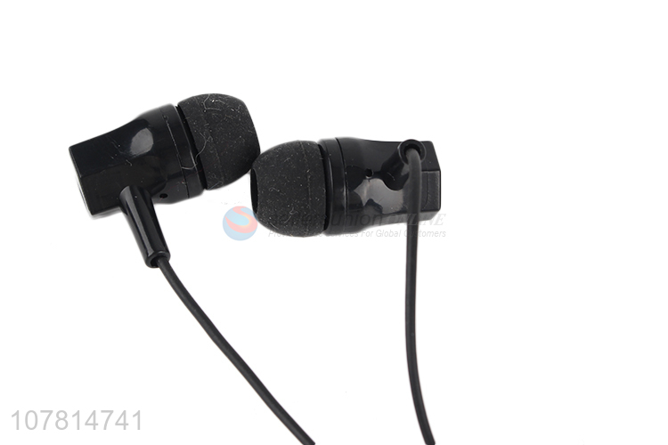 New black in-ear comfortable mobile phone headset