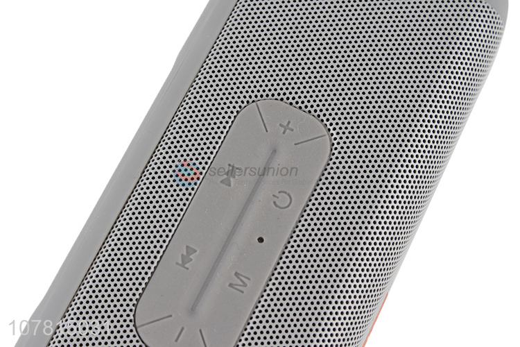 Simple style gray portable outdoor wireless speaker