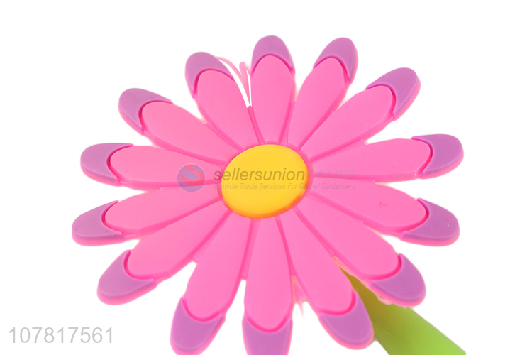 Good selling cute flower ballpoint pen for stationery