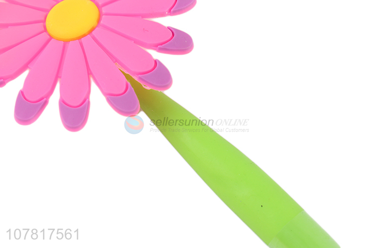 Good selling cute flower ballpoint pen for stationery