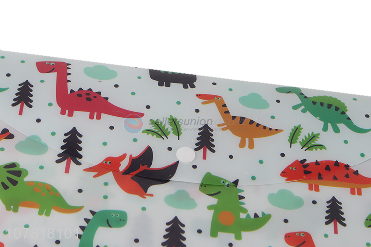 Factory direct sale cartoon animal printing plastic file bag