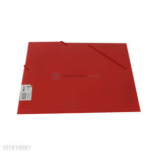 Creative red plastic student stationery bag file bag