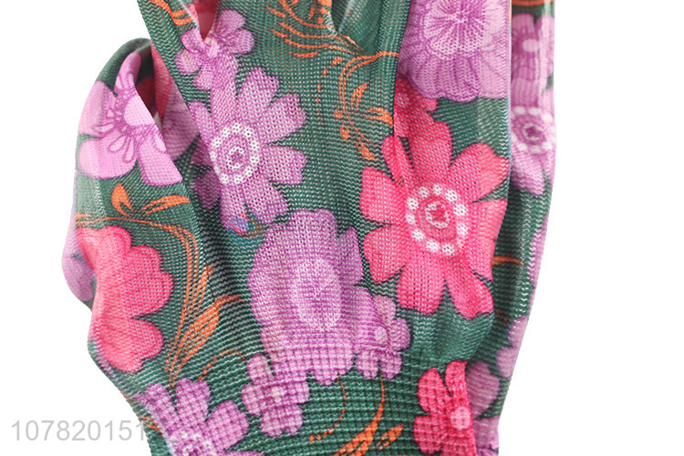 Wholesale Flower Pattern Work Gloves Popular Industrial Gloves