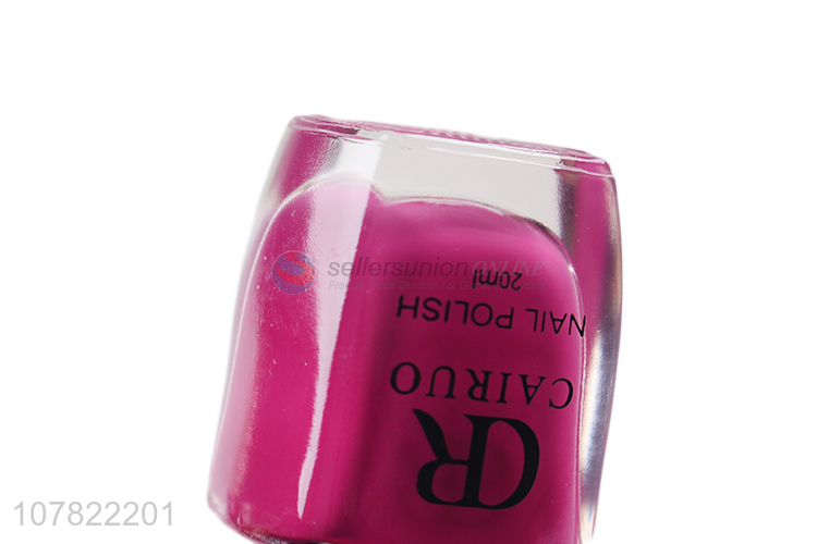 High quality rose red 20ml women nail polish