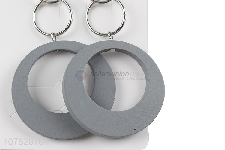 Popular Ladies Stud Earring Circles Pendant Earring
