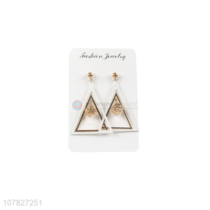 Delicate Triangular Pendant Earrings Fashion Earrings