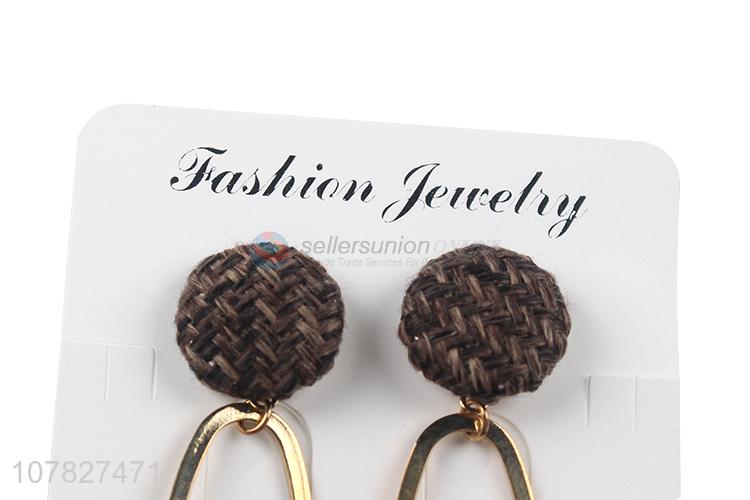 Hot Sale Modern Ladies Earring Fur Ball Dangle Earrings