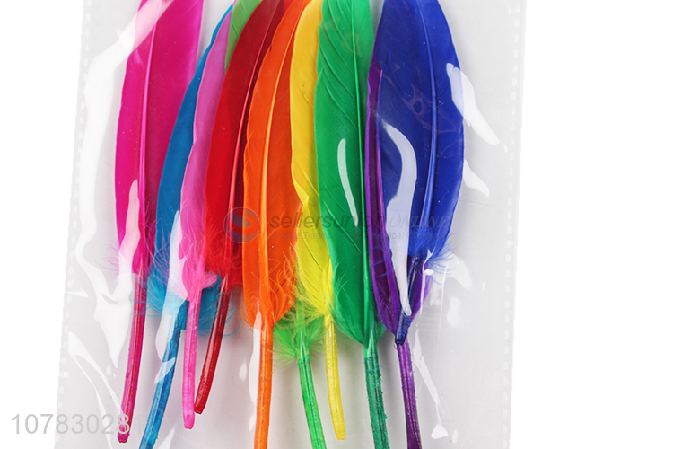 Hot Sale Colorful Feather For Kids DIY Craft