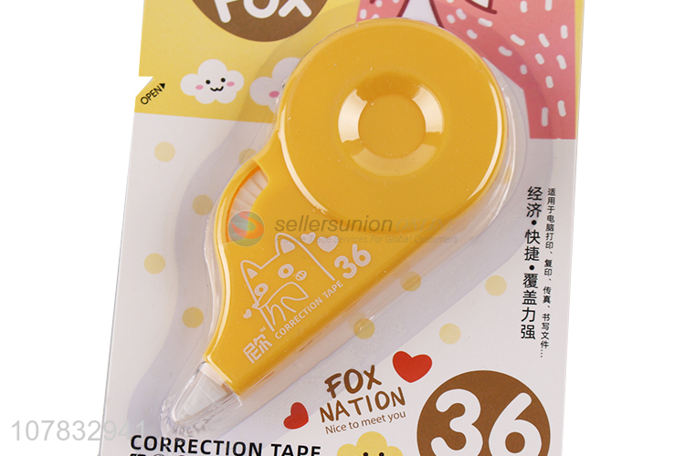 Good price orange cartoon plastic correction tape for students