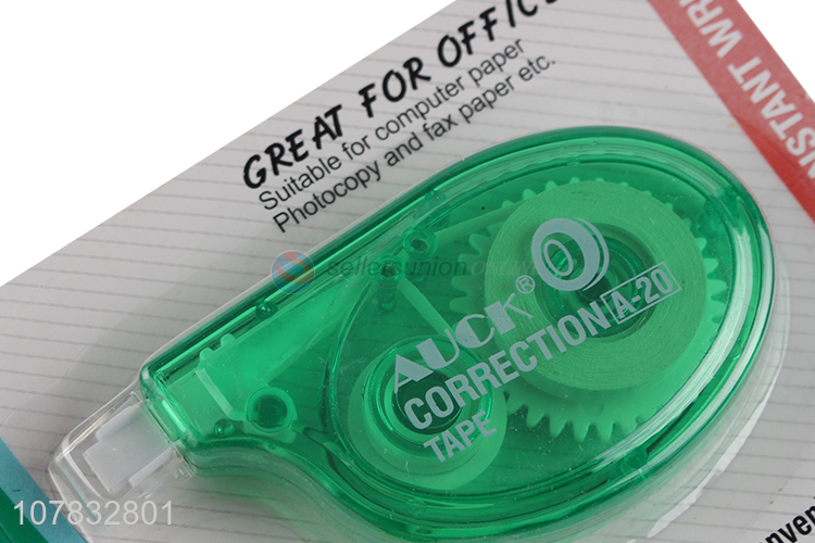 Wholesale green correction tape student writing correction tool