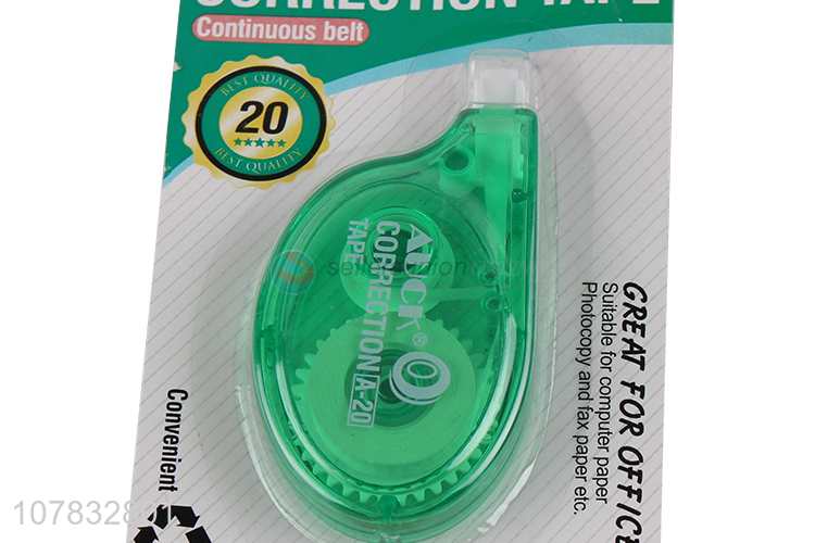 Wholesale green correction tape student writing correction tool