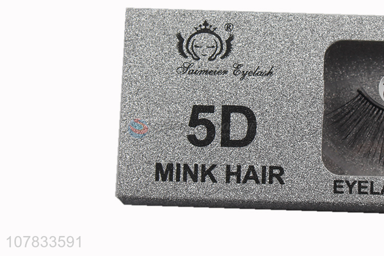 Latest product 5D false mink eyelashes long glitter silk eyelashes