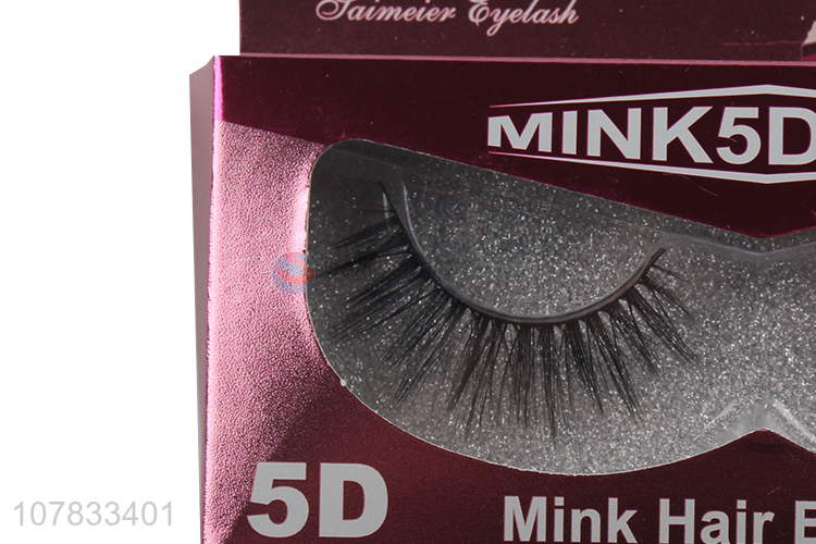 Popular product 5D mink eyelashes synthetical glitter faux eyelashes