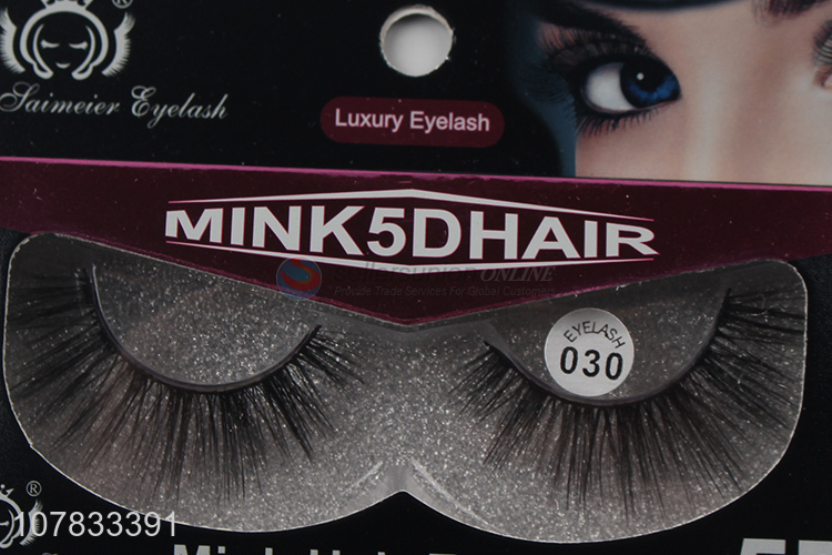 New arrival 5D false mink eyelashes luxury glitter silk eyelashes