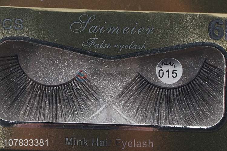 Good quality 6D faux mink eyelashes chemical fiber glitter eyelashes