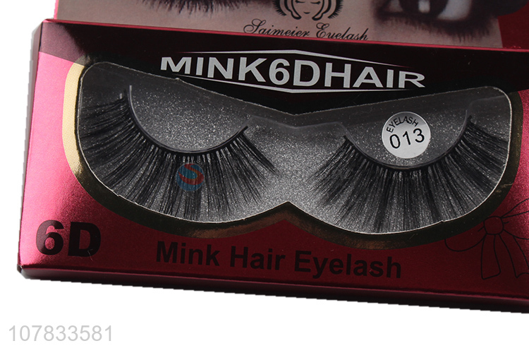 China factory 6D faux mink eyelashes chemical fiber glitter eyelashes