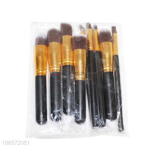 Good Quality 10 Pieces Makeup Brush Powder Brush Set