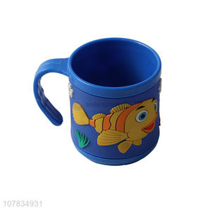 China Factory Plastic Mug Cute Fish Pattern Water Cup