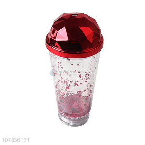 Fashion Flashing Water Cup Sequins Straw Cup