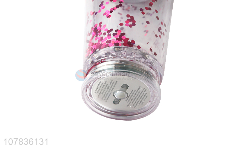 Fashion Flashing Water Cup Sequins Straw Cup