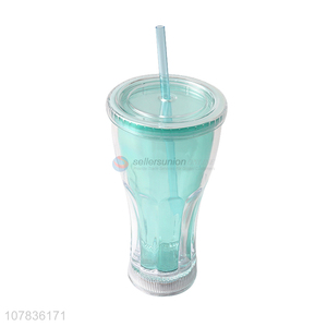 Factory Supply Plastic Straw Cup Drinking Cup With Light